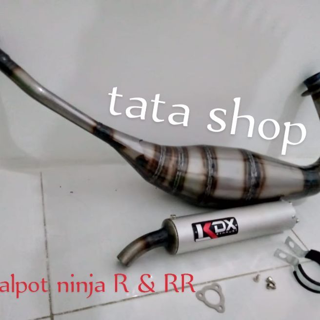 knalpot ninja R/ninja RR/ninja S/ninja SS plat besi suara garing ...
