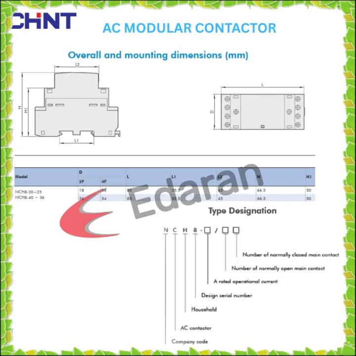 CHINT%20NCH8%202P%2020A/40A%202NO%20AC%20MODULAR%20CONTACTOR%20(230V)%20-%20Image%204