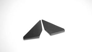 OnlyF U For Ford Bronco Raptor 2021-2025 Carbon Fiber Exterior Car Rear Window C Pillar Panel Louver Shutter Cover Trim Accessories 6K4N7