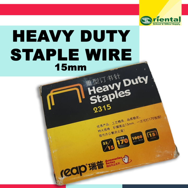15mm Heavy Duty Reap Staple Wire 23/15 1000pcs Staples per Box 23