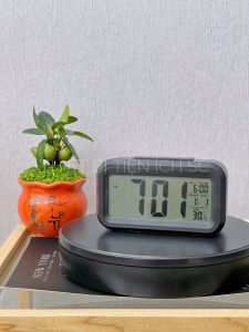 Đồng Hồ Báo Thức Thông Minh Màn Hình LCD Có Cảm Biến Nhiệt Độ
