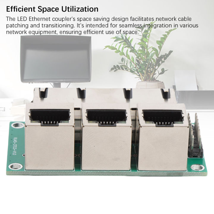 RJ45 giắc cắm Keystone khớp nối nội tuyến 3 RJ45 cổng RJ45 Ethernet ...