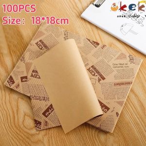okek Baking Paper Sandwich Wrappers Greaseproof Deli Wax Paper 28x38cm Wrapping Sheets Food Basket Liners Greaseproof Food Paper