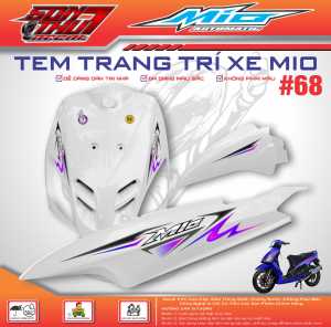 TEM XE MIO CLASSICO SPORT #68 (TEM IN 3 LỚP - SIÊU NÉT - SIÊU ĐẸP - SIÊU CUTE)