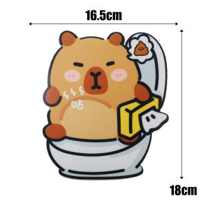 Dizoey Cartoon Felt Toilet Deodorant Sticker Self-adhesive Flower Fragrance Odor Removal Sticker Lemon Jasmine Fragrant Decals