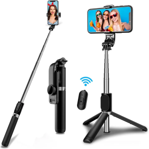 Wireless Bluetooth Selfie Stick tripod monopod stand Phone holder for Outdoor travel 4 IN 1