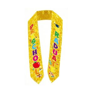MAULLY Glitter Preschool Graduate Sash Shiny Decorative Graduation Party Strap Kids Colorful Ceremonial Shoulder Strap Graduation Season