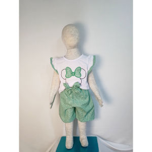Daigo Desi Green Setelan Anak Perempuan 1 2 3 4 5 Tahun 6 12 Bulan Korea Style lucu bahan katun