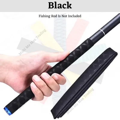 Anti-slip 1m Fishing Rod Grip Heat Shrink Sleeve Wrap Tube Insulation Cover Waterproof Protective Racket Cover
