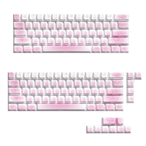 PBT Kitten Theme Keycaps Offering Durability and Light Transmission for Gamers and Office Mechanical Keyboards Keycap