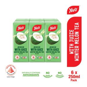 Yeos Winter Melon Tea Packet Drink 250ML (Pack Of 6)