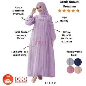 Femme Ols - Maxi Nuraini / Baju Gamis Wanita / Fashion Wanita