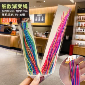 Colorful Hair Braid 🎀 编发彩绳脏脏辫头绳 Cekak Rambut Reben Rambut Pelangi Kanak-Kanak Wanita Girl Hair Tie Rope Headband