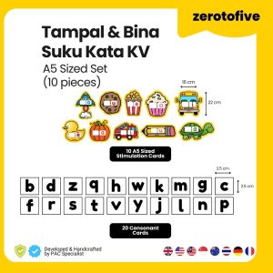 Pantas Membaca Suku Kata Prasekolah Suku Kata Books Kad Imbas Suku Kata KV Bacaan Asas Buku Mengeja Carta Poster A4 Jom Menulis Bina dan Tampal aeiou