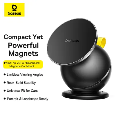 Baseus PrimeTrip VC1 Air Dashboard Magnetic Car Mount for Dashboard Windshield Mobile Phone Holder