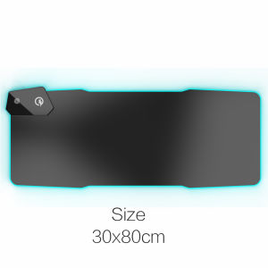RGB wireless charging mouse pad 15W waterproof cloth TYPC interface luminous electric gaming mouse pad