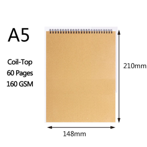 Professional sketchbook Thick paper 160 GSM Spiral notebook Art school supplies Pencil drawing notepad