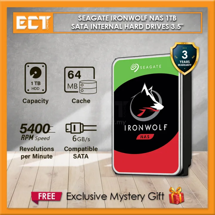 Seagate Ironwolf NAS 1TB 2TB 3TB 4TB 6TB 8TB 10TB 12TB SATA Internal Hard Drives 3.5"