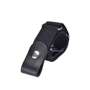 DuoDuo Women Canvas Belt Lazy Invisible Belt Traceless Women Jeans Wild Elastic Elastic Belt Lazy Adjustable Invisible Belt