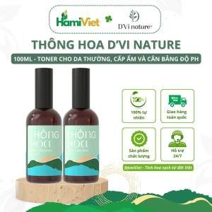 Nước cân bằng thông hoa DVi nature giúp ngăn ngừa mụn làm sạch da loại bỏ dầu trên da cung cấp độ ẩn và cân bằng da