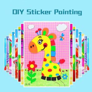 Girls DIY Stickers Cartoon Educational Toys Kids Fun DIY Stationery
