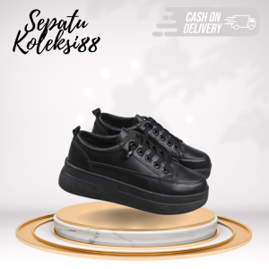 Sepatu Wanita Sneaker Kulit Pu Premium SKS 273