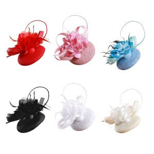 1920S Linen Fascinator Hat for Women Elegant British Design Hat Costume Headpiece Great for Theme Occasion Dressingup