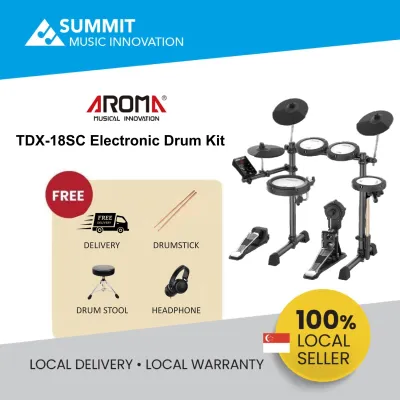 AROMA TDX-18SC Electronic Drum Kit [AROMA TDX18SC Digital Drum]