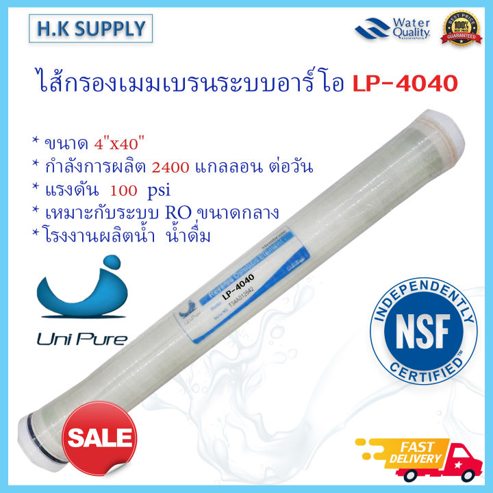 ไส้กรองน้ำ RO Unipure LP 4040 ULP 4040 ECO 4040 BW 4040 ไส้กรอง เมมเบรน ...