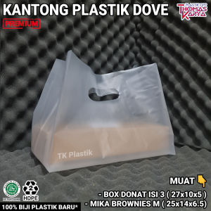 Plastik Box Brownies Motif THANK YOU Isi 50 Kantong Bolu Susu Bening Bingkisan Snack Ulang Tahun