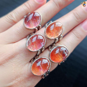 Collection Grade Koi Hematoid Titanium Adjustable Rings