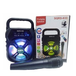SQRS-663 Speaker Bluetooth Karaoke SQRS833 Speaker Bluetooth + Mic karaoke