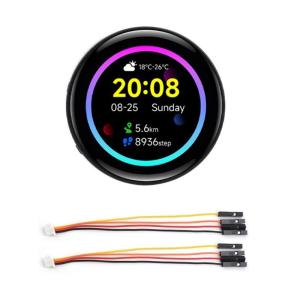 RP2350 Double Cored ARM RISC V Development Board 1.43Inch AMOLED Display SPI I2C USB Expansion