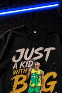 COD SUKISILK Women Casual T-Shirt JUST A KID WITH BIG DREAM Graphic Streetwear Sweet ..c