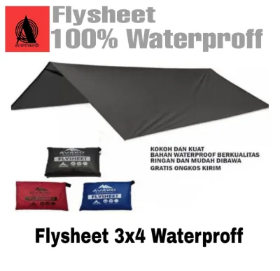AVARO FLYSHEET 3X4 METER - FLYSHET 3X3 METER - FLYSHEET 2X3 -FLYSHET 2X15 METER