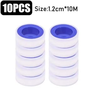 50Pcs PTFE Pipes Thread Seal Tape / Water Faucet Leakproof Sealing Tape / High-Density Plumbers Sealant Tape for Shower Head Sewer Pipes