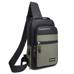 QTWIX ความจุขนาดใหญ่ กระเป๋าหน้าอกผู้ชาย หลายฟังก์ชัน ผ้าออกซ์ฟอร์ด กระเป๋าสะพายกีฬา ลำลอง กระเป๋าสะพายข้าง กระเป๋าสะพายข้าง ชาย