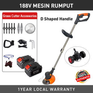 Ironhoof 388V 288V Mesin Potong Rumput Grass Cutter Machine Mesin Rumput Bateri Elektrik Lawn Mower Cordless Grass Trimmer Mesen Rumput Misin Pemotong Rumput