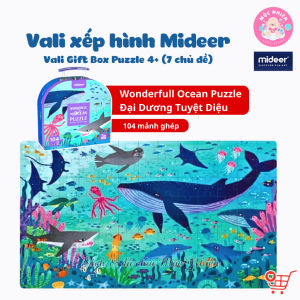 Đồ Chơi Xếp Hình Puzzle MIDEER kiểu Valy - 06 Chủ Đề (100-104 Mảnh Ghép) - Dành cho bé từ 4 tuổi