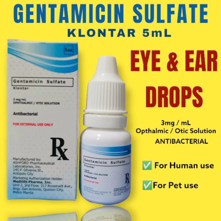 Gentamicin dog ear sales drops