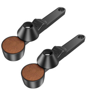 2 In 1 Coffee Scoop With Funnel Adjustable Slide Measuring Spoon Home Portable Coffee Powder Spoon