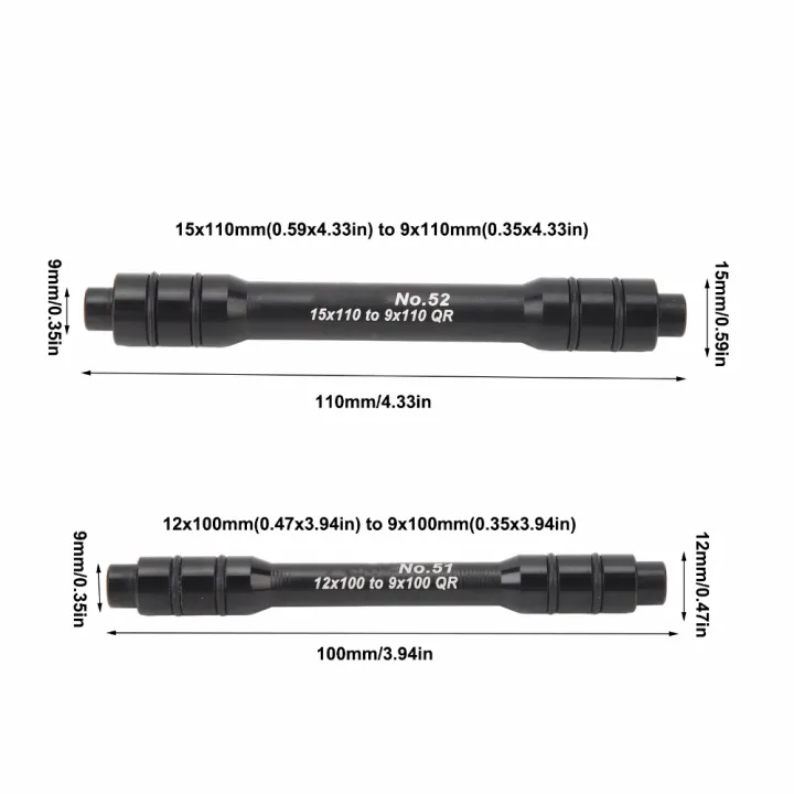 LLCY%2015x110%20to%209x110QR%20Thru%20Axle%20Adapter%2012x100%20to%209x100QR%20Aluminum%20Alloy%20Bike%20Hub%20Conversion%20Durable%20Lightweight%20Quick%20Release%20Skewer%20for%20Mountain%20Bike,Road%20Bike%20-%20Image%202