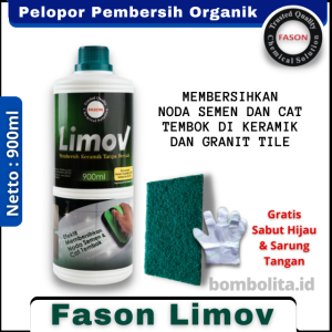 Pembersih Keramik Noda Semen dan Cat Tembok Fason Limov 900ml