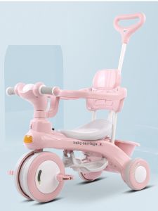 [giá rẻ] Xe Đẩy trẻ em đi bộ 3 bánh - có nhạc và đèn 618 - xe đẩy trẻ em có bàn đạp - xe đẩy đa năng chòi chân