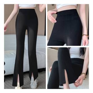 มาใหม่# กางเกงเลกกิ้งแฟชั่น ทรงขาม้าผ่านหน้าเนื้อผ้ายืดหยุดกระชับใส่สบาย