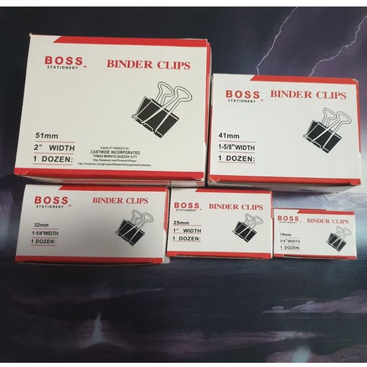 [FPS FairPriceSupplies] BOSS BINDER CLIPS BULLDOG CLIP BUTTERFLY CLIP ...