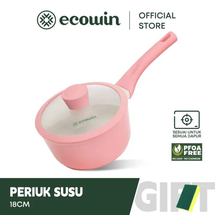 Ecowin%20Cookware%20Peach%20Series%20Pink%20Ceramic%20Non-stick%20Milk%20Pan%20Periuk%20susu%20Saucepan%20Suitable%20for%20All%20Stoves(Gas%20&%20Electric%20&%20Induction%20&%20Ceramic)%20-%20Image%202