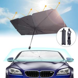Payung Lipat Sun Shield Pelindung Car Sinar UV Matahari Kaca Depan Mobil