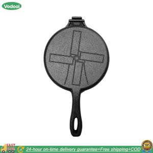 【24 hours Flash Delivery】Cast Iron Waffle Maker Pan Non-Stick Waffle Mold Waffle Skillet for Stovetop Or Grill