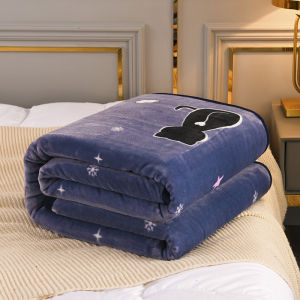 New Double-sided Mink Velvet Air Conditioning Blanket Skin-friendly Warm Sofa Bed Blanket Home Sofa TV Blankets